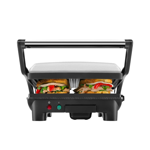 3-in-1 Electric Panini & Sandwich Press – 4-Slice