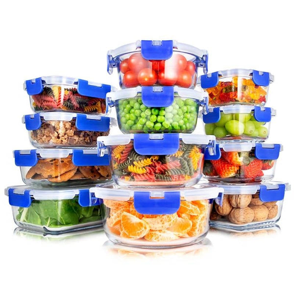 24-Piece Glass Food Storage & Bakeware Set