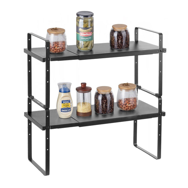 2-Tier Steel Cabinet Organizer & Spice Rack